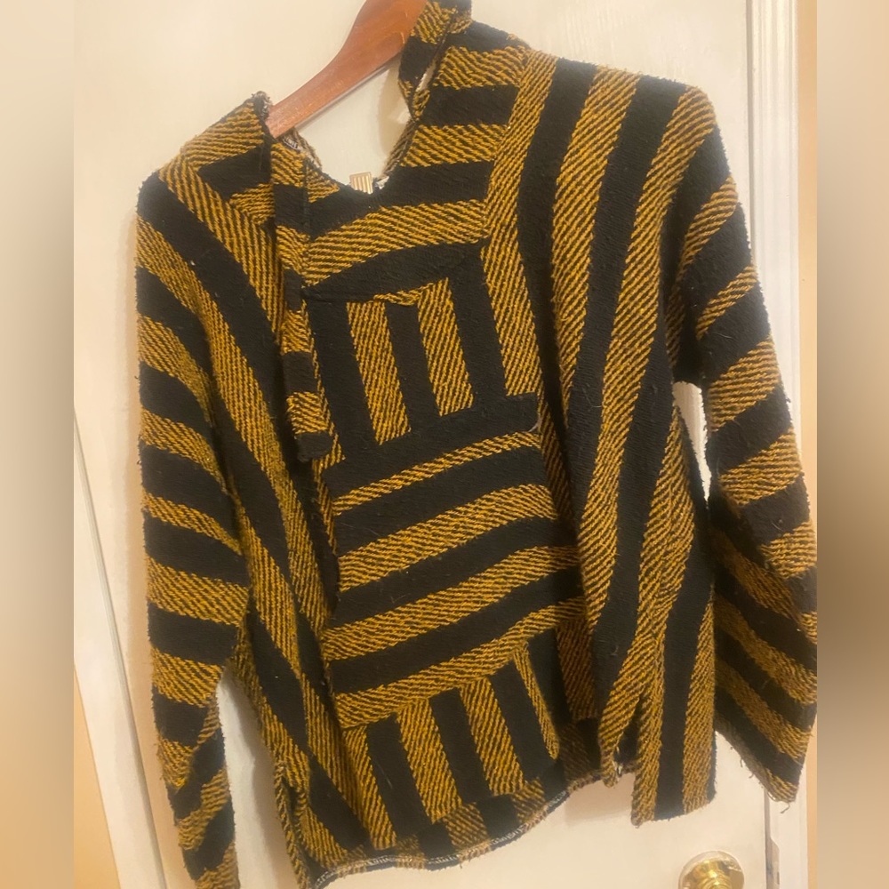 Black and yellow baja hoodie